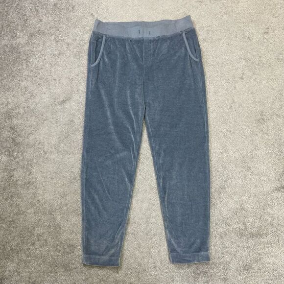 Michael Stars Pants - Michael Stars Womens Elastic Waist Cory Canyon Velour Pants Ash Blue Small NWOT